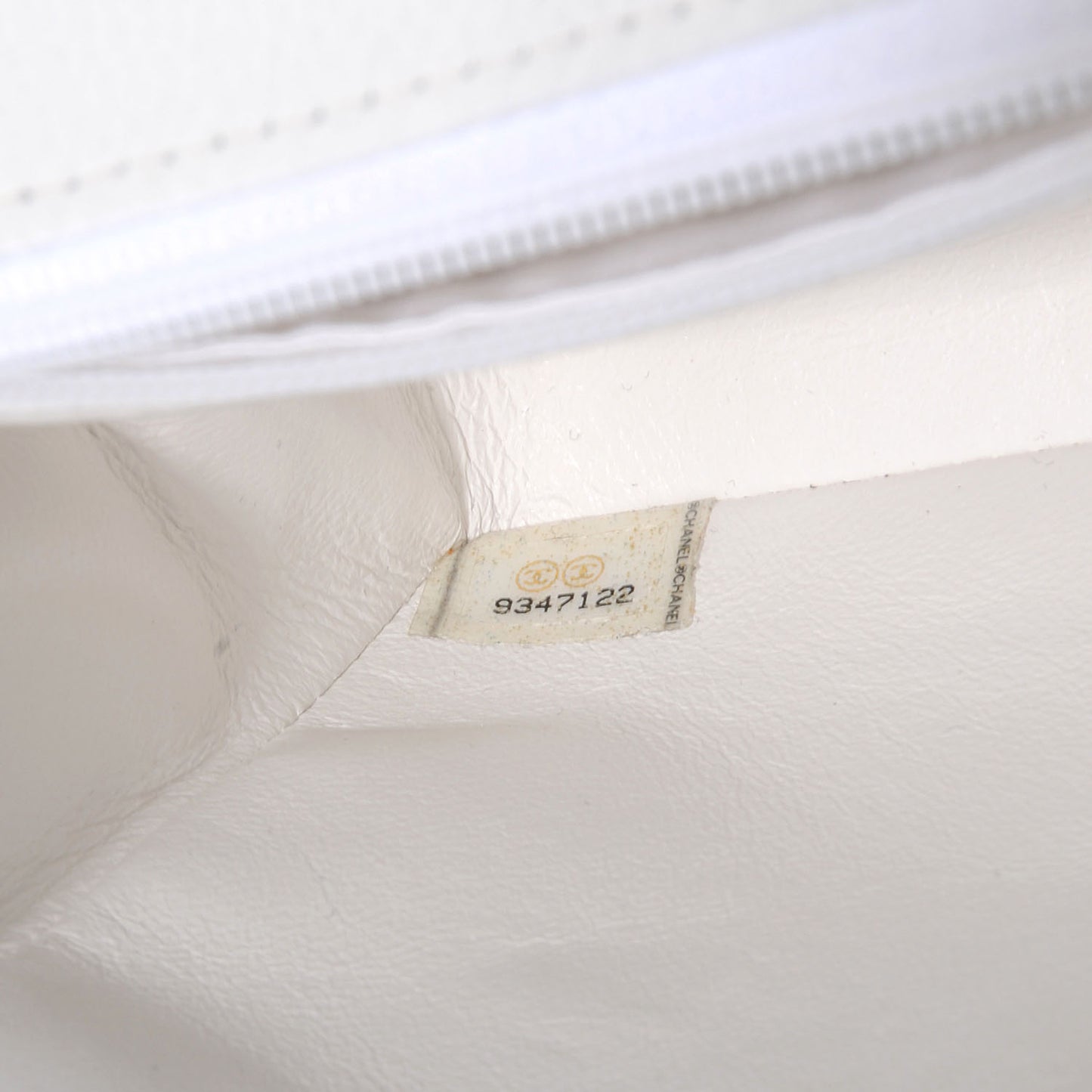Caviar Quilted Mini Square Flap White