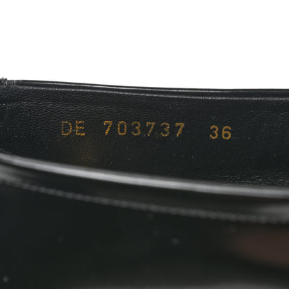 Saint Laurent Calfskin Penny Loafers 36 Black 6 of 8