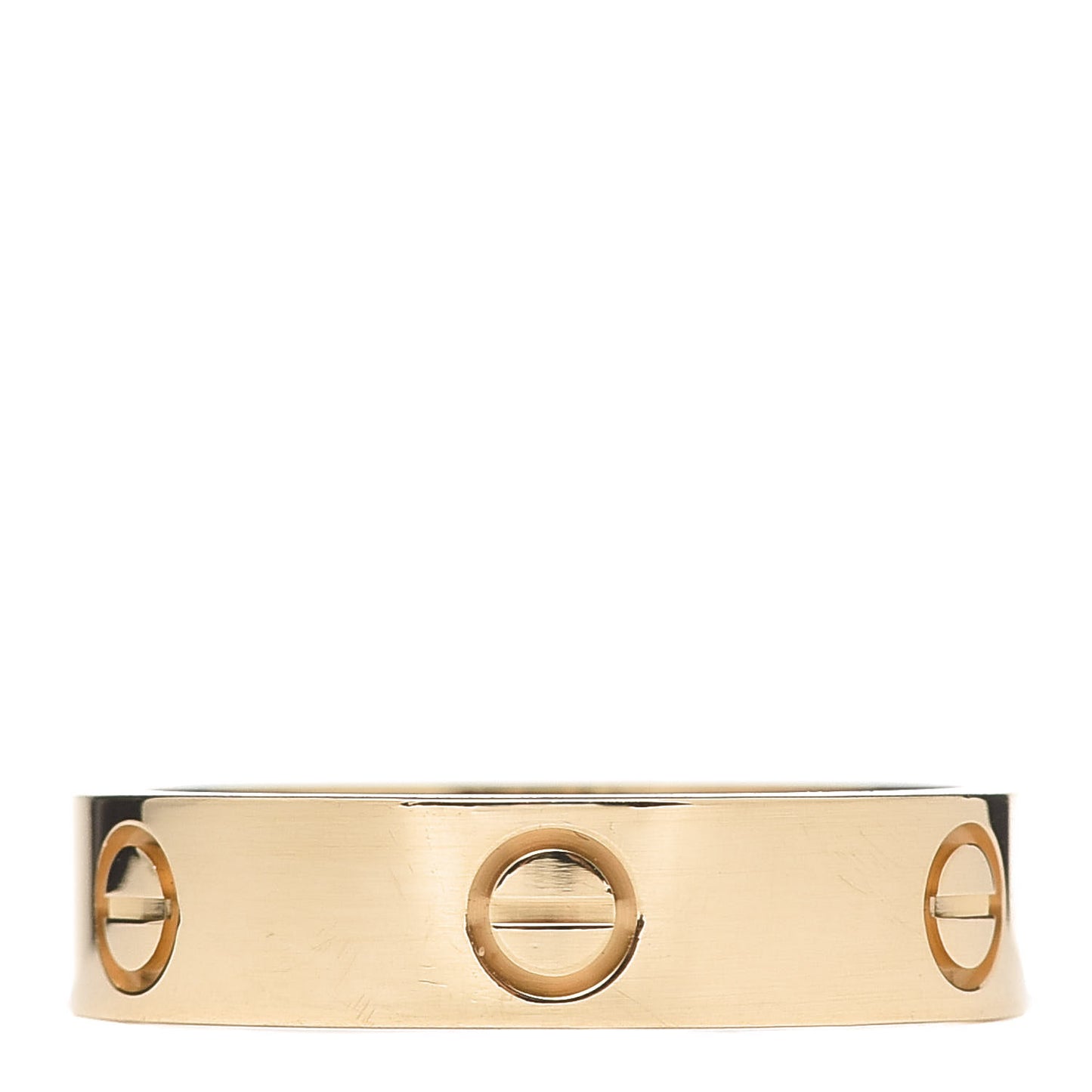 18K Yellow Gold 3.5mm LOVE Wedding Band Ring 64 10.75