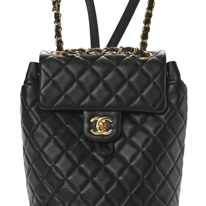 Chanel Lambskin Quilted Mini Urban Spirit Backpack Black 8 of 10