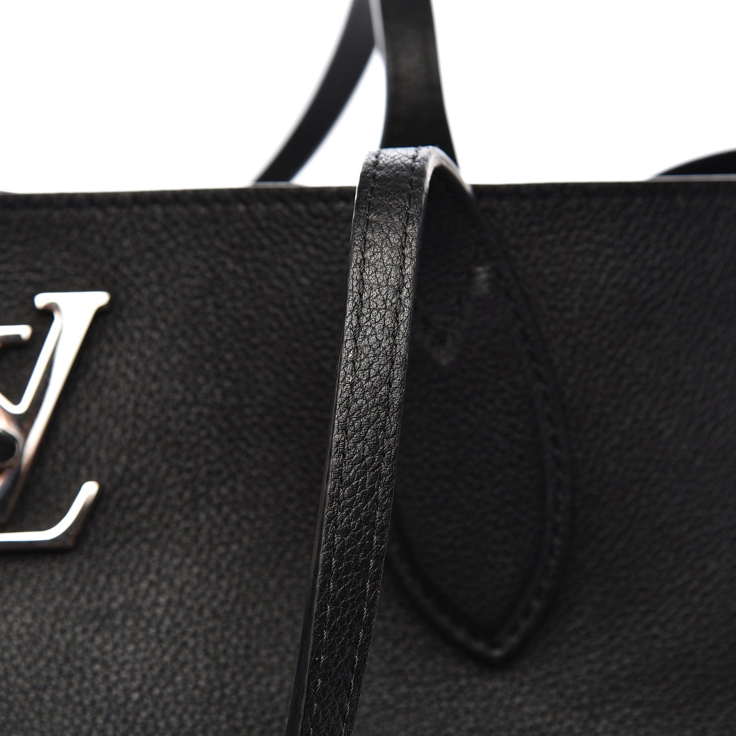Louis Vuitton Calfskin Lockme Go Tote Black 8 of 15