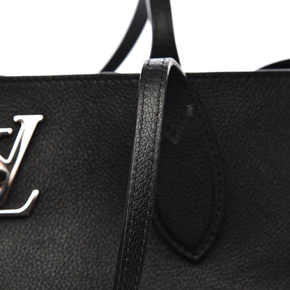 Louis Vuitton Calfskin Lockme Go Tote Black 8 of 15