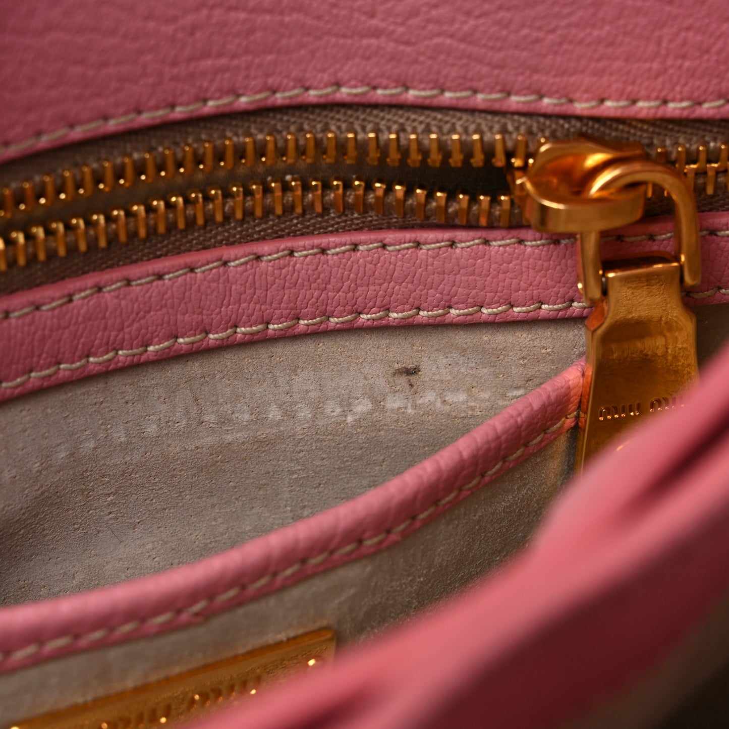 Goatskin Madras Shoulder Bag Rosa