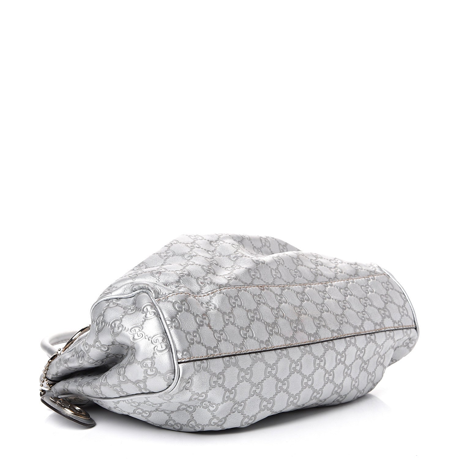 Gucci Guccissima Medium Sukey Tote Silver 3 of 11