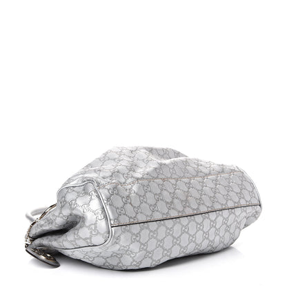Gucci Guccissima Medium Sukey Tote Silver 3 of 11