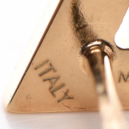 Louis Vuitton Brass Essential V Stud Earrings Gold 8 of 9