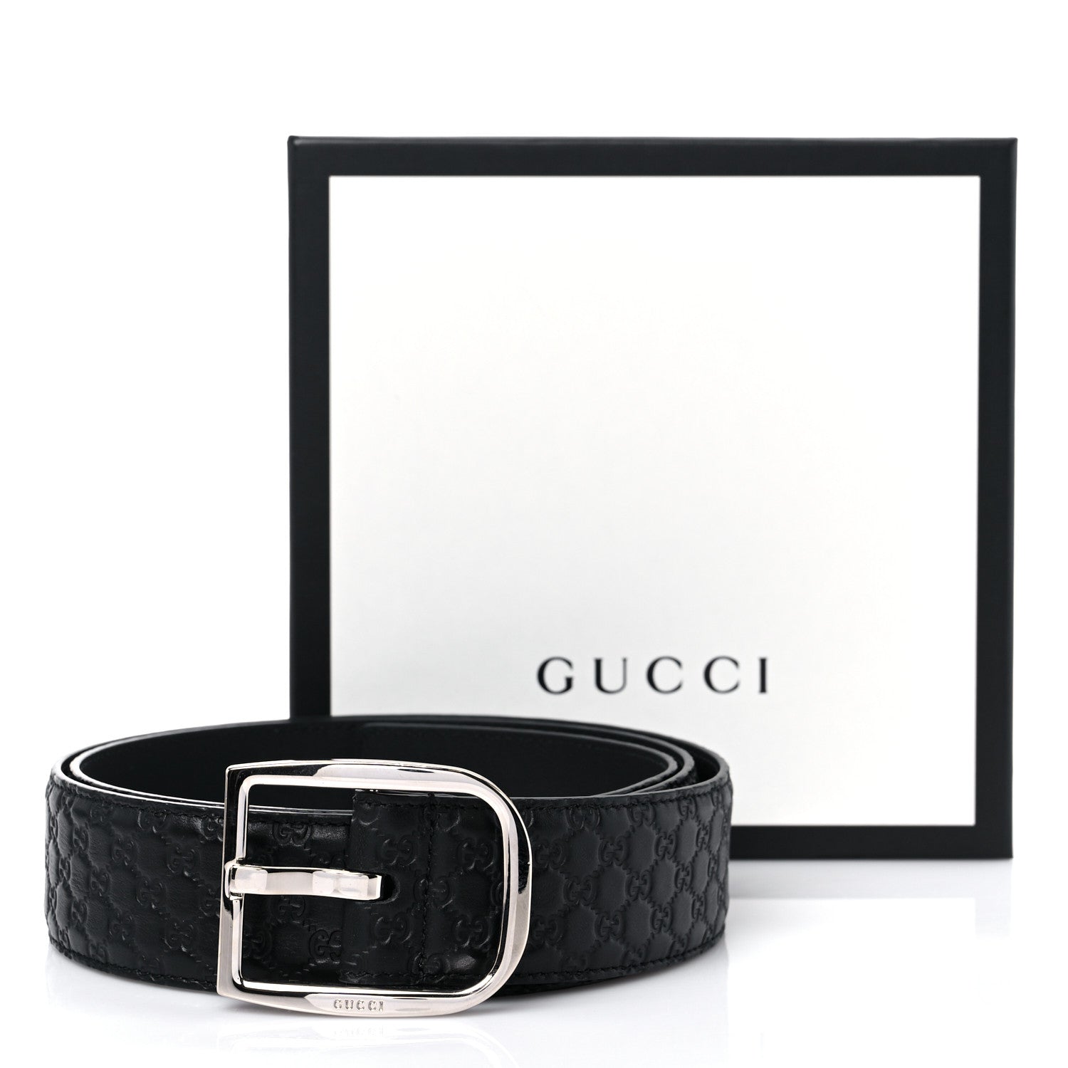 Gucci Soft Microguccissima 40mm Belt 100 40 Black 4 of 4