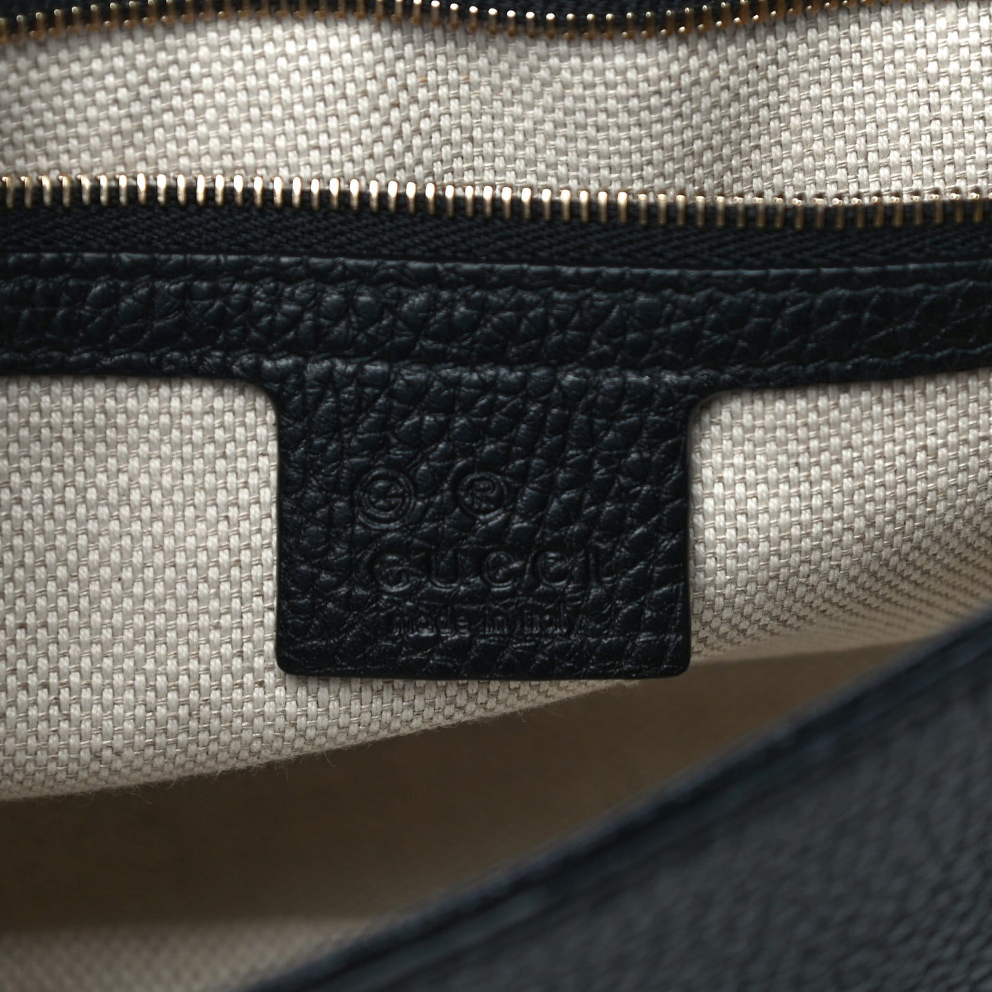 Pebbled Calfskin Medium Soho Flap Crossbody Black