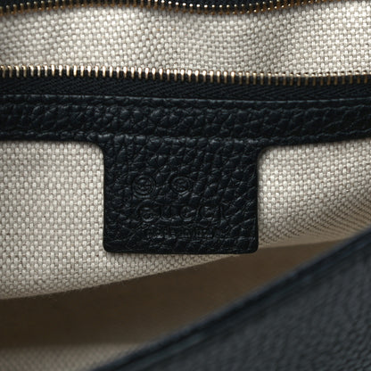 Gucci Pebbled Calfskin Medium Soho Flap Crossbody Black 6 of 12