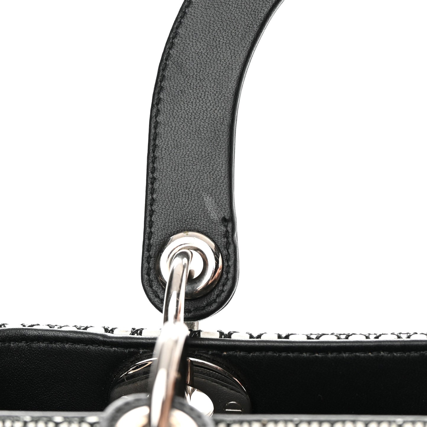 Micro-Cannage Smooth Calfskin Medium Lucky Badges Lady Dior Multicolor