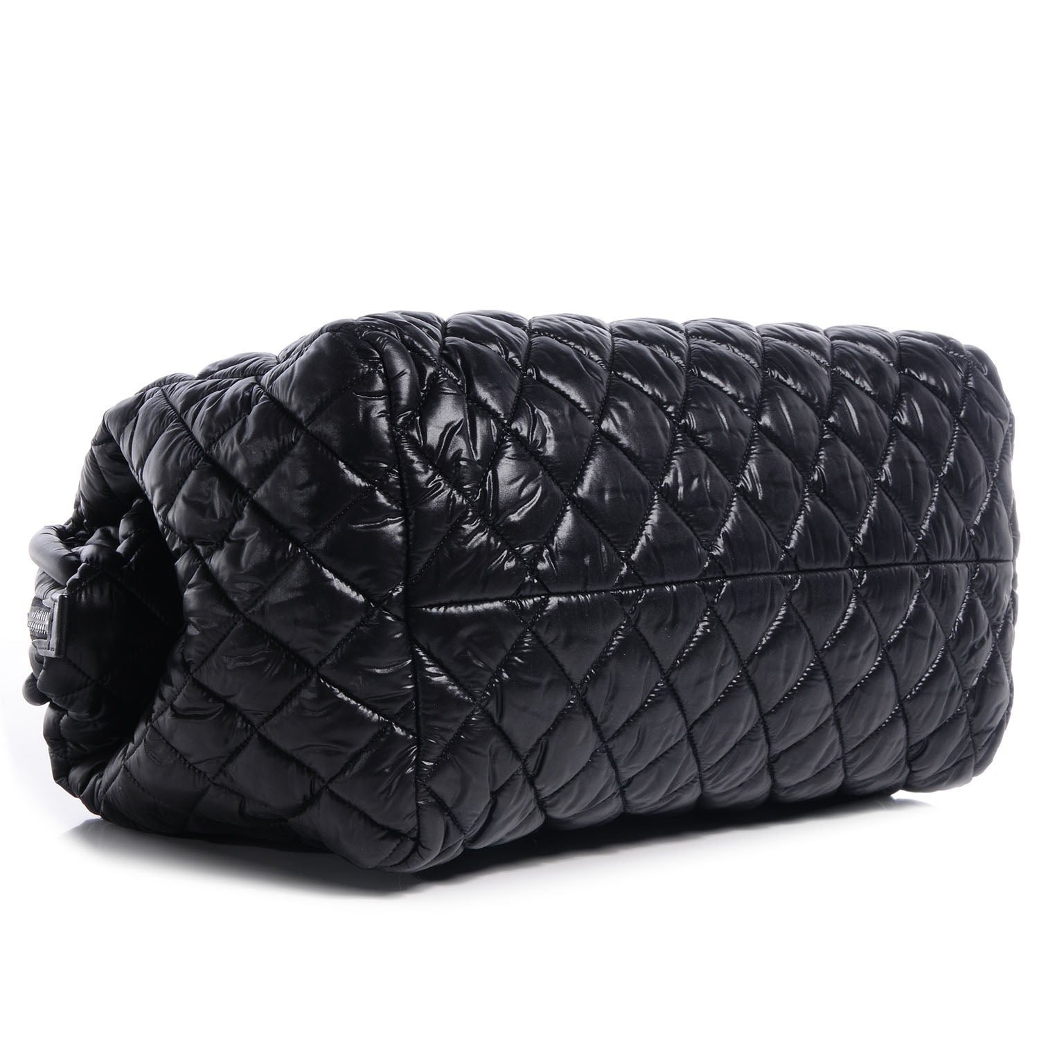 Chanel Nylon Coco Cocoon Bowling Bag Black 4 of 7