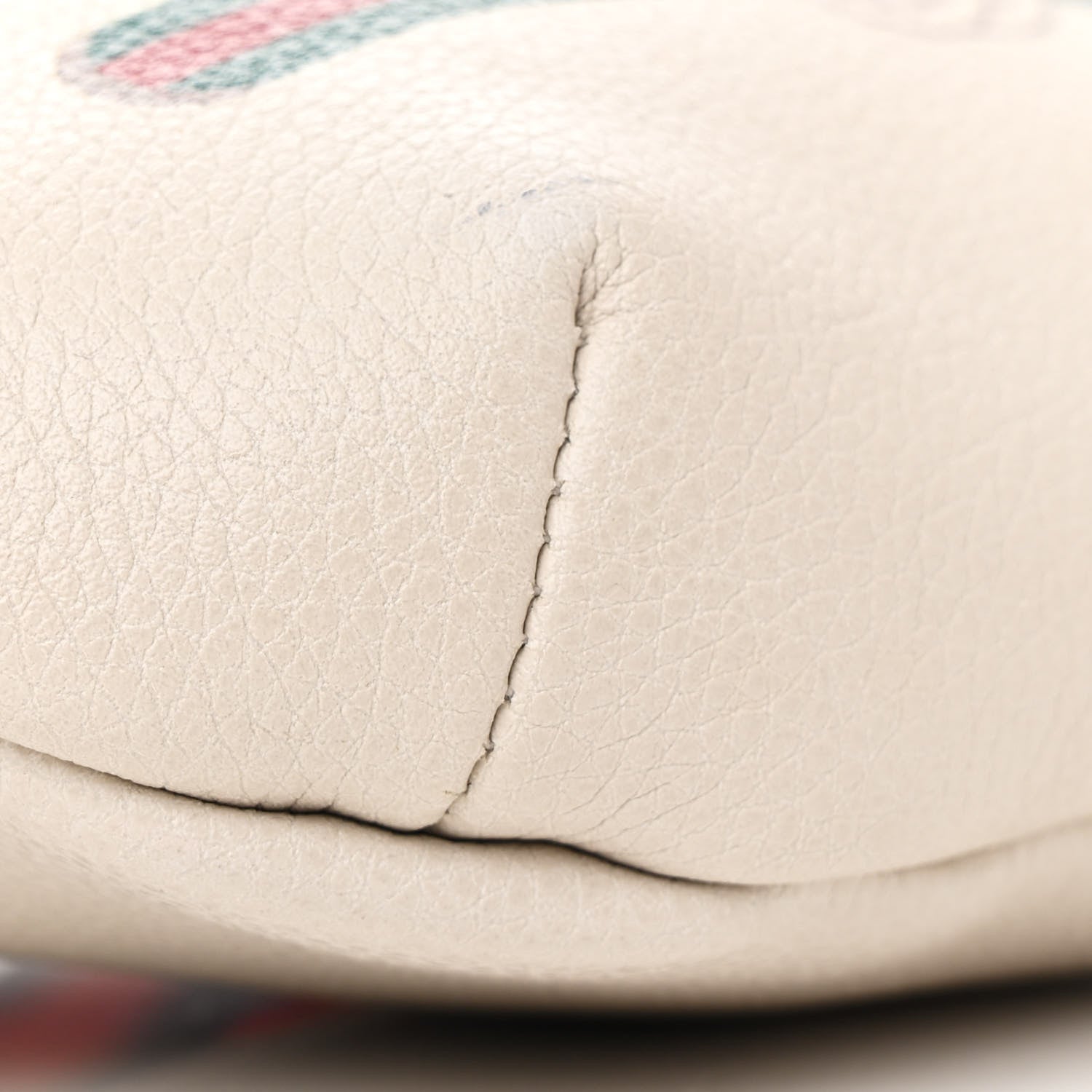 Gucci Grained Calfskin Small Logo Belt Bag White 9 of 13