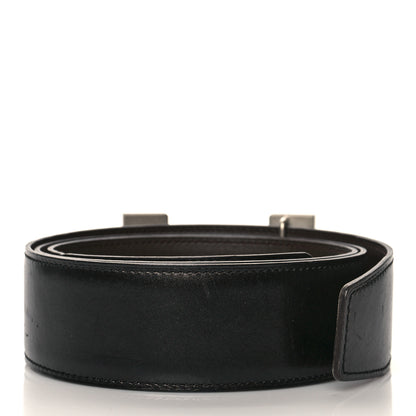 Hermes Box 32mm Constance H Belt 95 Black Chocolate 2 of 8