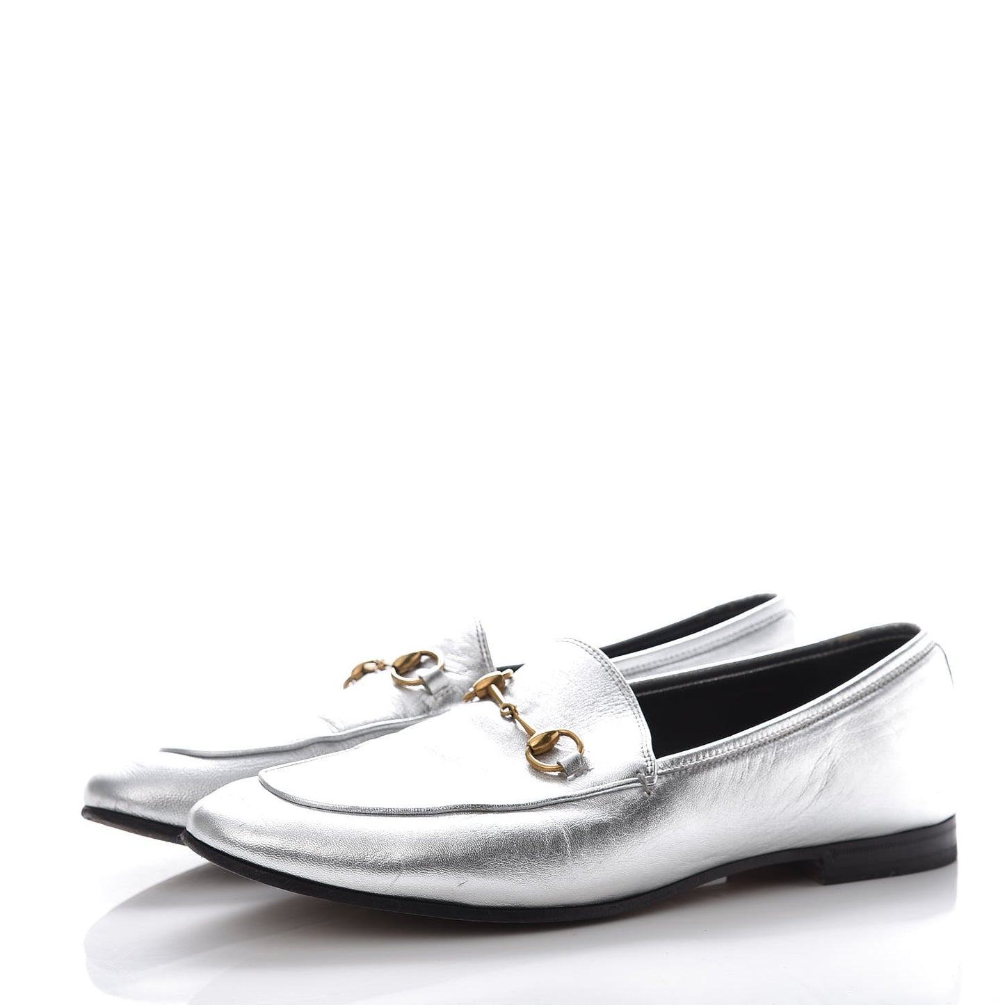 Metallic Nappa Womens Jordaan Loafers 40 Argento
