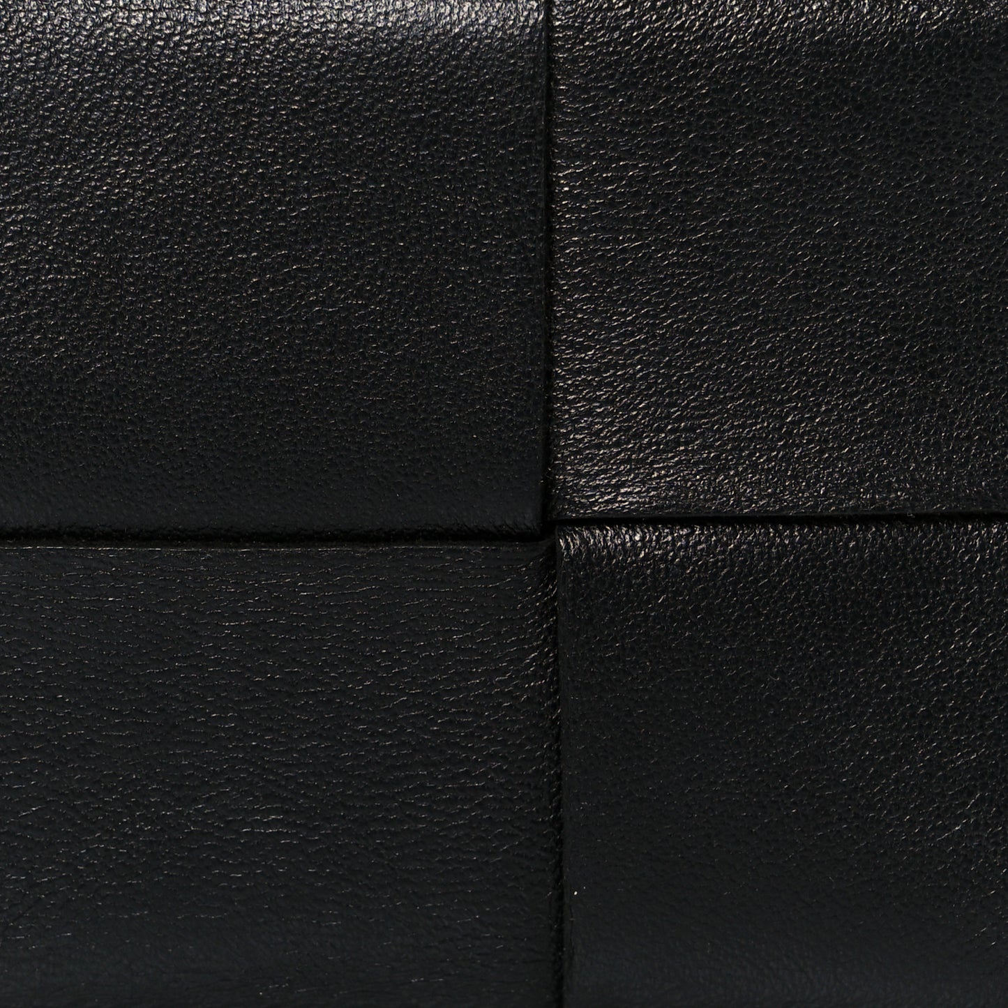 Nappa Intreccio Cassette Zipped Card Case Black