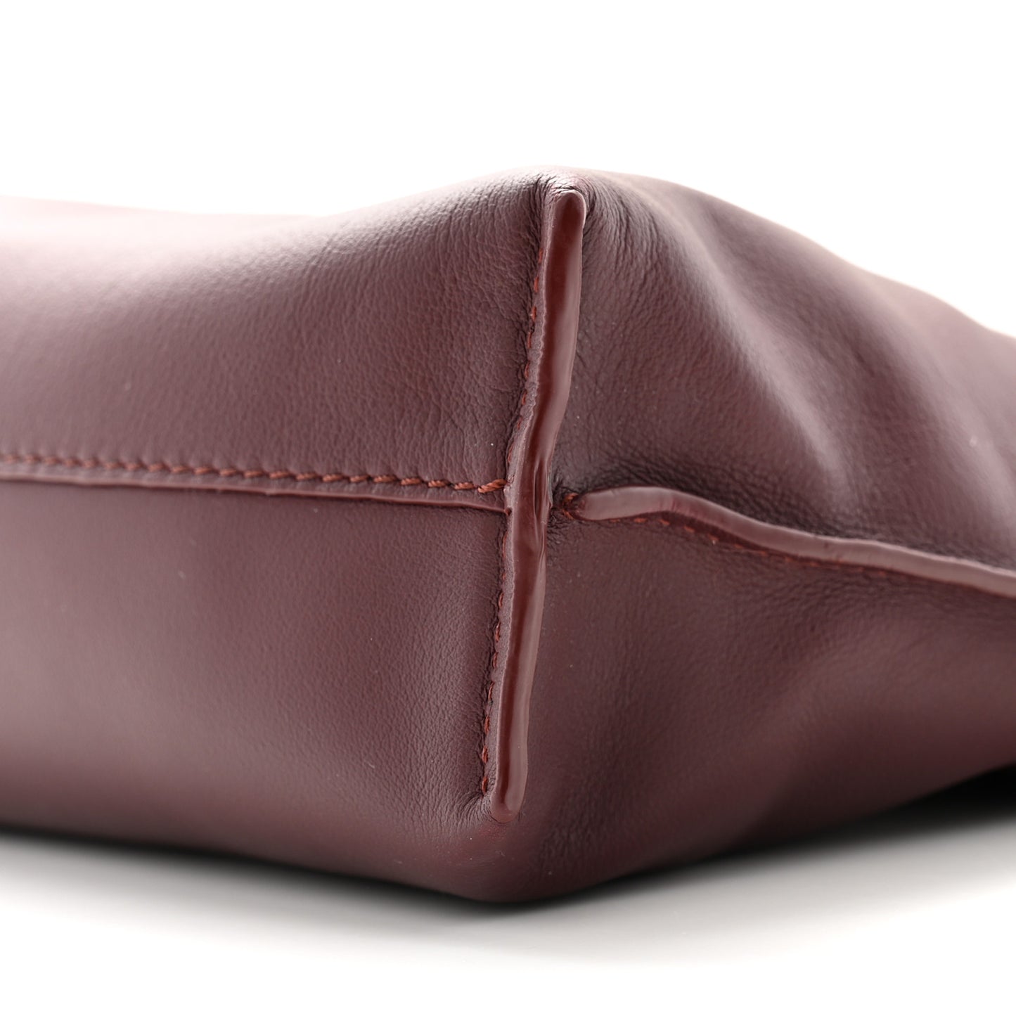 Calfskin Mini Flamenco Knot Clutch Prune