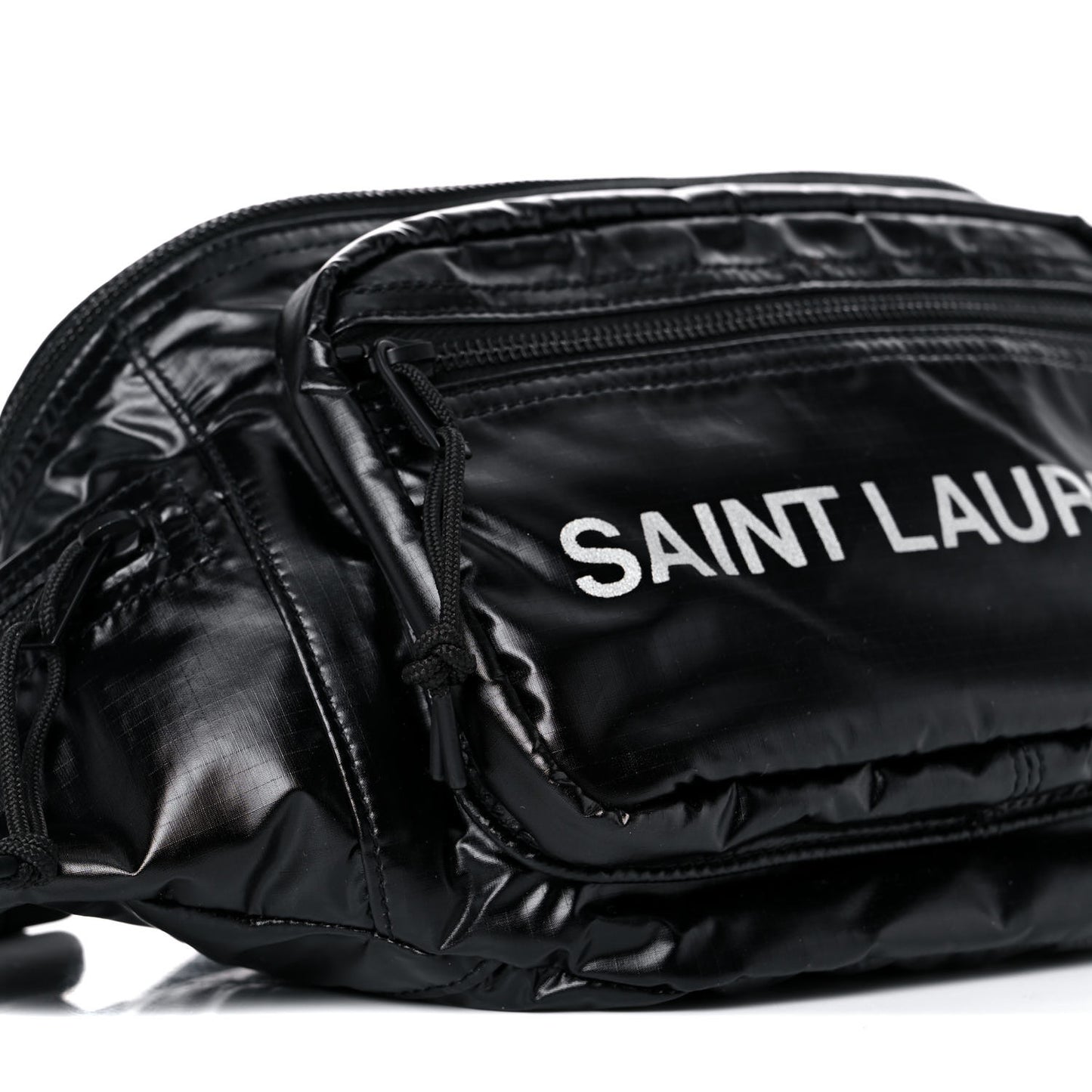 Nylon Logo Ripstop Body Belt Bag Black