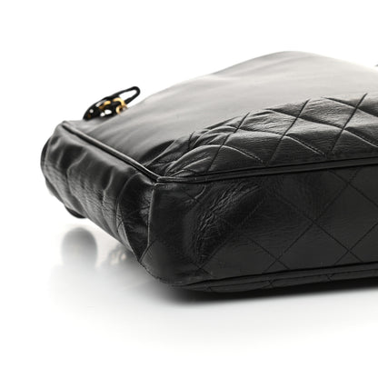 Chanel Lambskin Quilted Shopping Tote Black 9 of 12