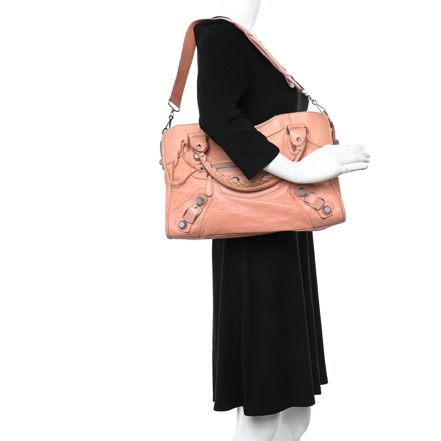 Balenciaga Agneau Giant 21 Silver Hardware City Vieux Rose 2 of 17