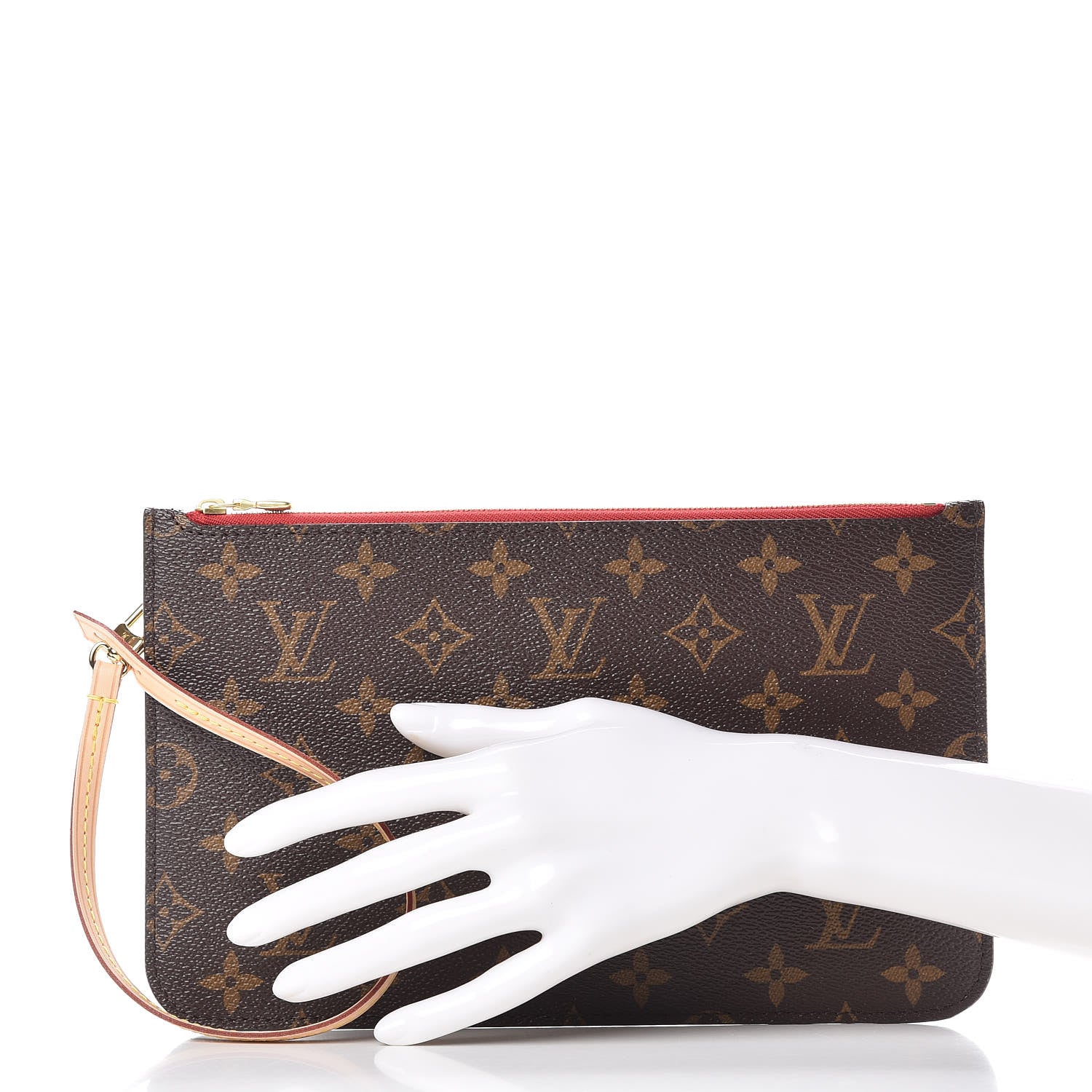Louis Vuitton Monogram Neverfull MM GM Pochette Cherry 2 of 8