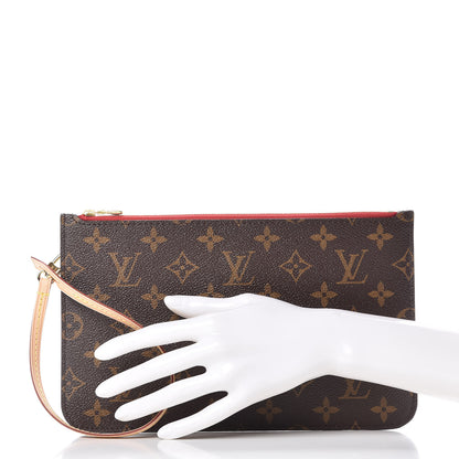Louis Vuitton Monogram Neverfull MM GM Pochette Cherry 2 of 8