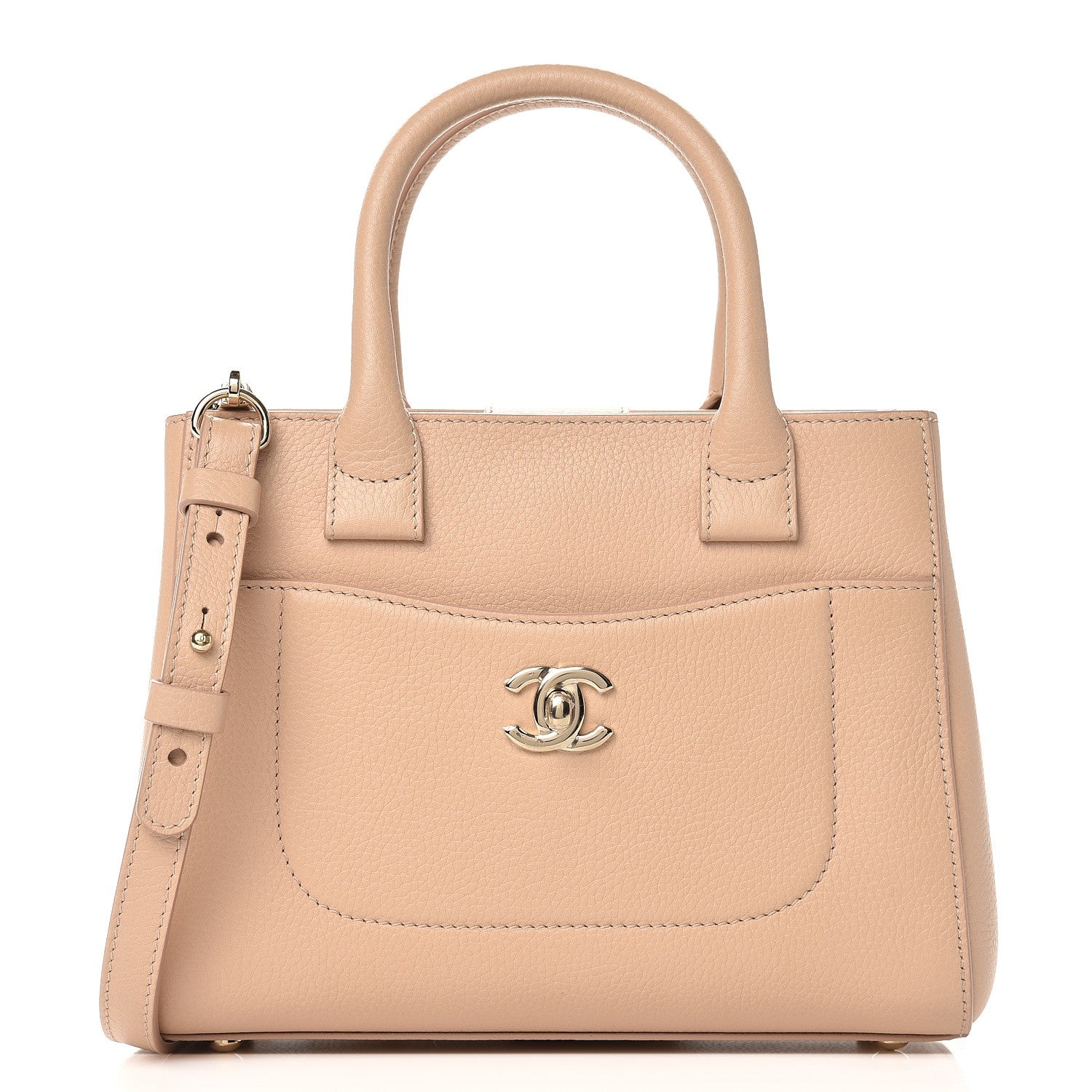 Chanel Grained Calfskin Mini Neo Executive Shopper Tote Light Beige 1 of 7