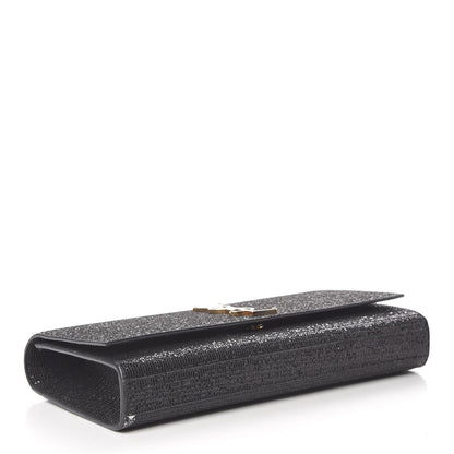 Saint Laurent Glitter Classic Monogram Cassandre Clutch Black 4 of 11