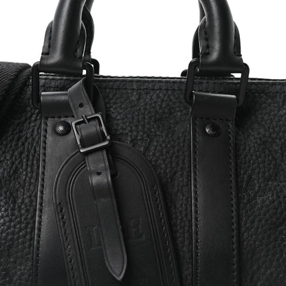 Louis Vuitton Monogram Taurillon Keepall Bandouliere 25 Black 7 of 10