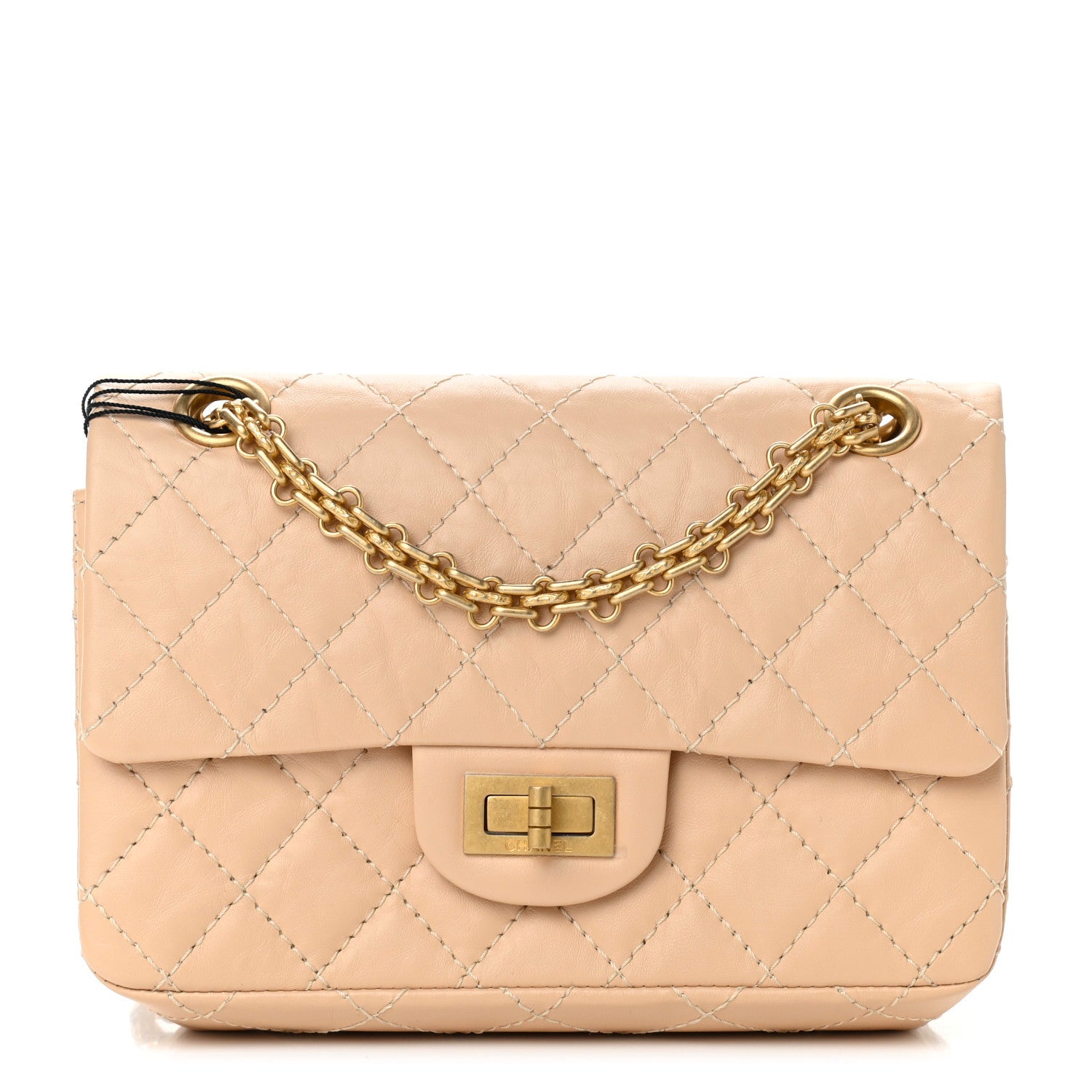 Chanel Aged Calfskin Quilted 2.55 Reissue Mini Flap Beige 1 of 9