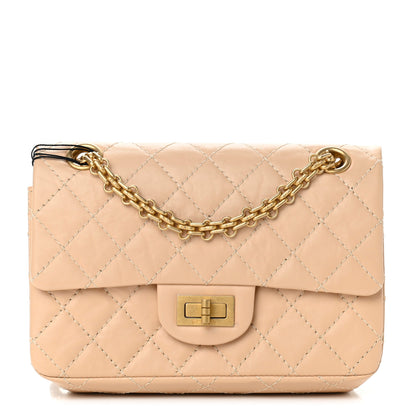 Chanel Aged Calfskin Quilted 2.55 Reissue Mini Flap Beige 1 of 9
