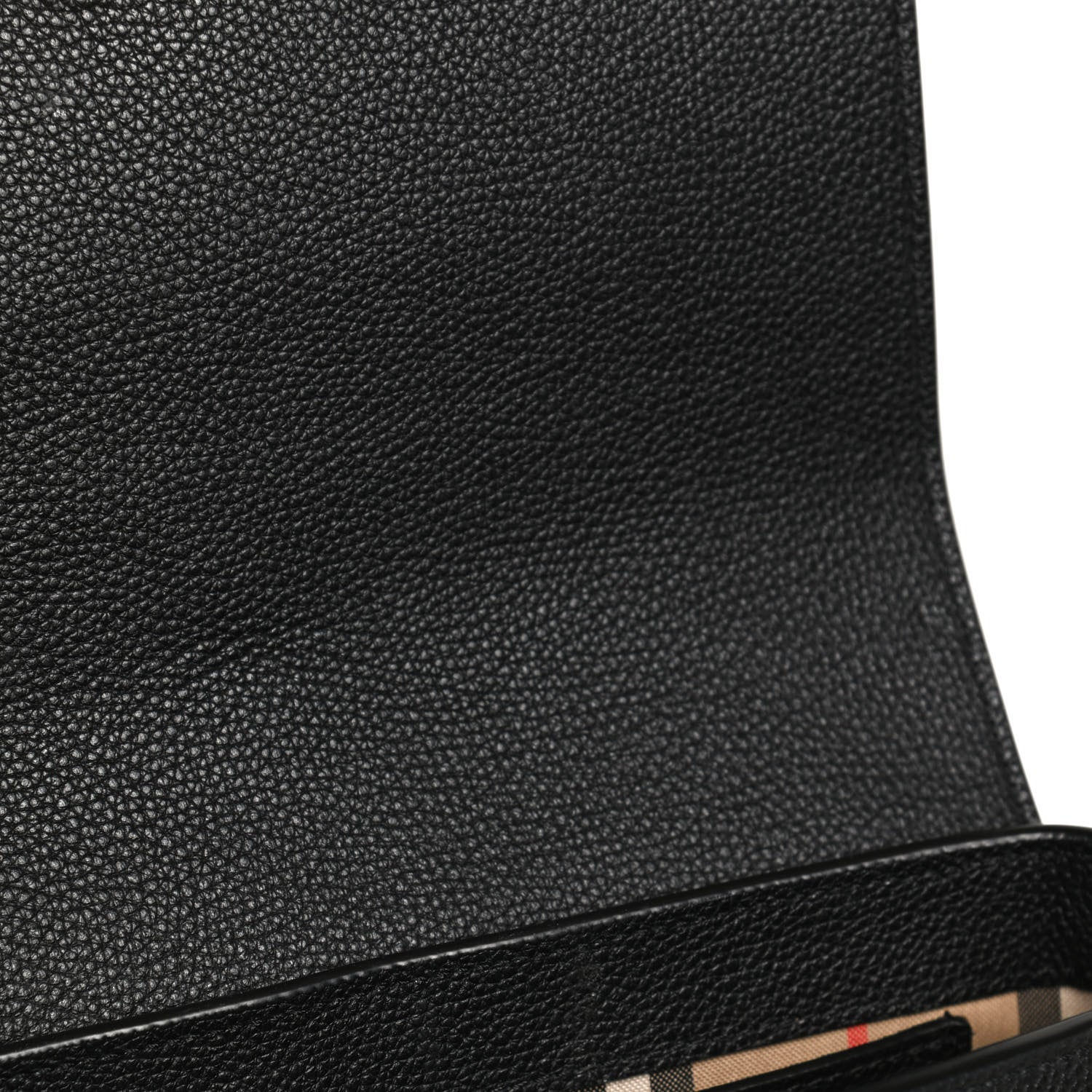 Burberry Grainy Calfskin Vintage Check Note Crossbody Bag Black 22 of 27