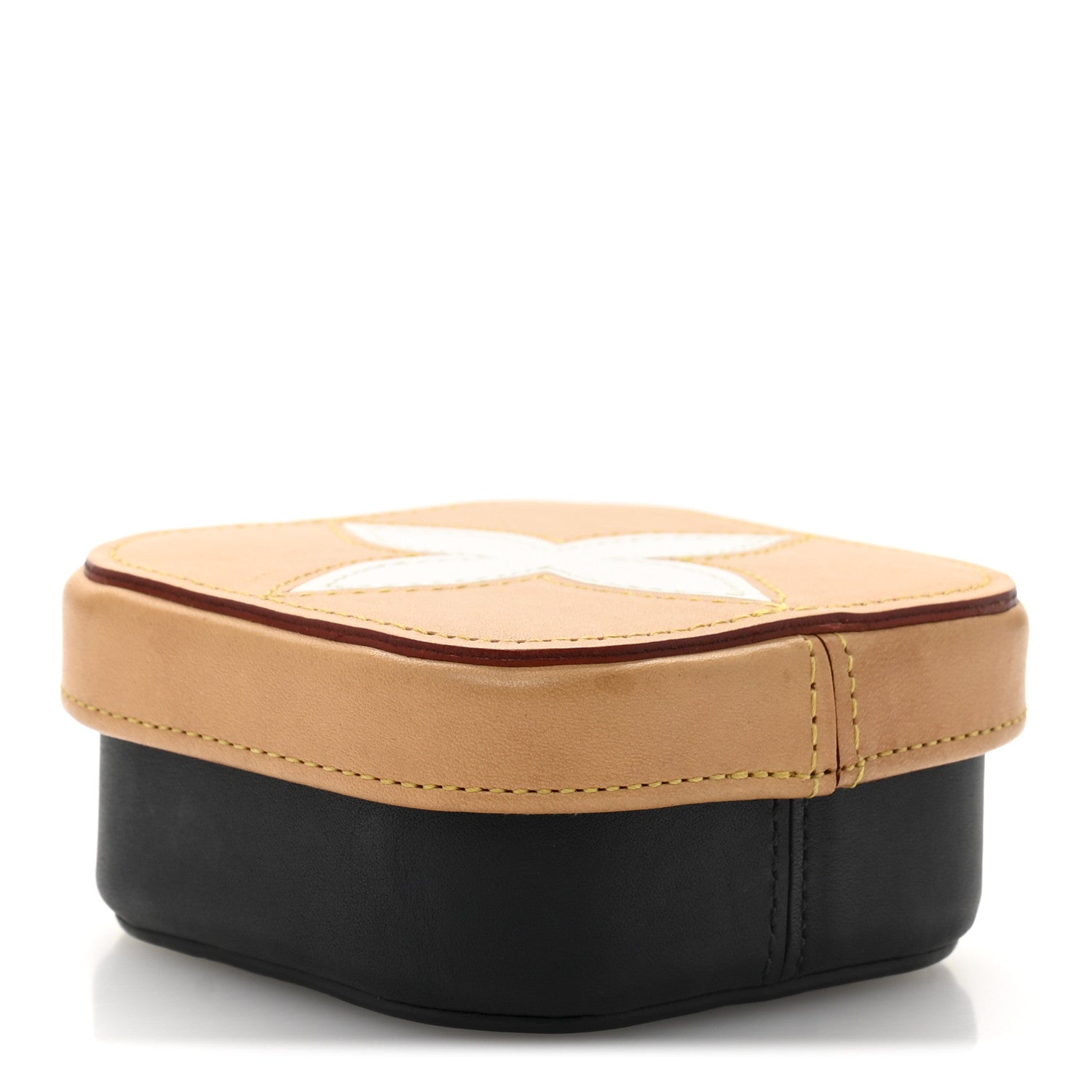 Louis Vuitton Calfskin Clarence Box PM Beige 3 of 9