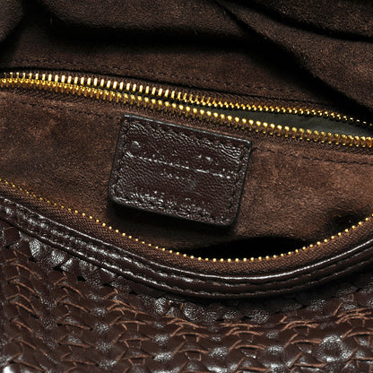 Christian Dior Lambskin Woven Hobo Brown 5 of 7
