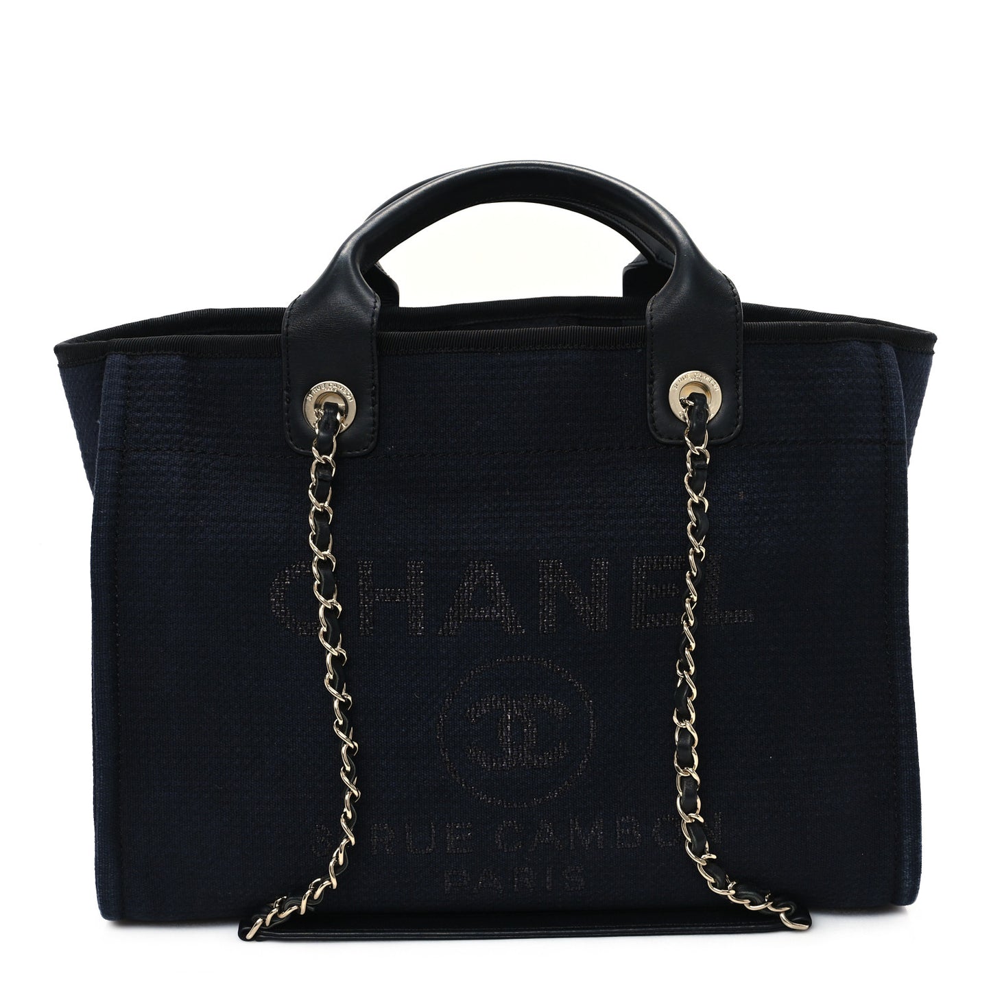 Mixed Fibers Small Deauville Tote Navy