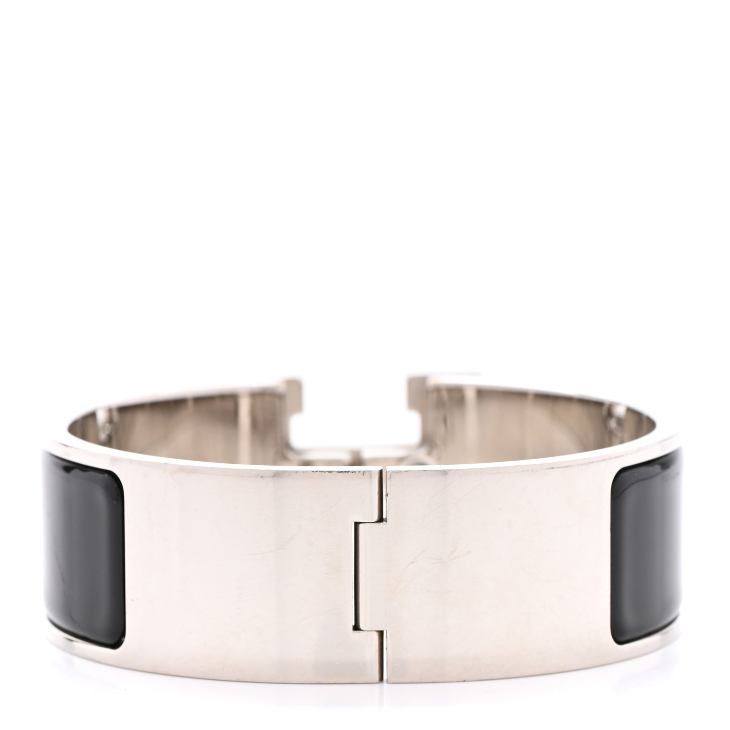 Enamel Wide Clic Clac H Bracelet PM Black