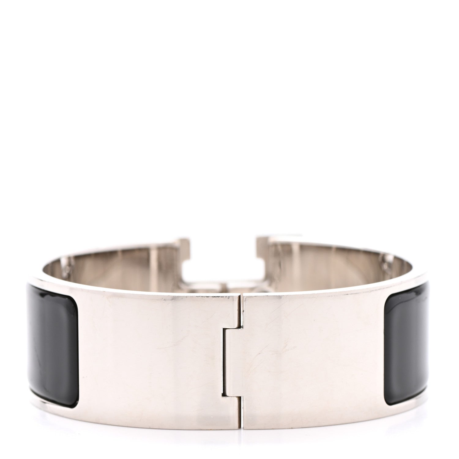 Hermes Enamel Wide Clic Clac H Bracelet PM Black 3 of 5