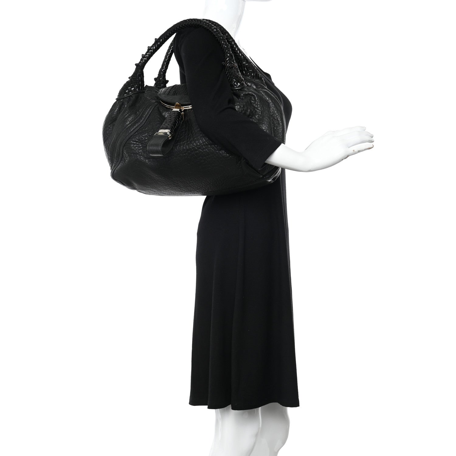 Fendi Nappa Nuvolata Spy Black 2 of 11