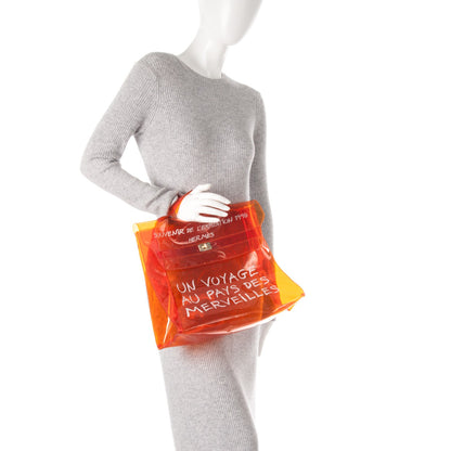 Hermes Vinyl Souvenir De L'Exposition Kelly Orange 2 of 5