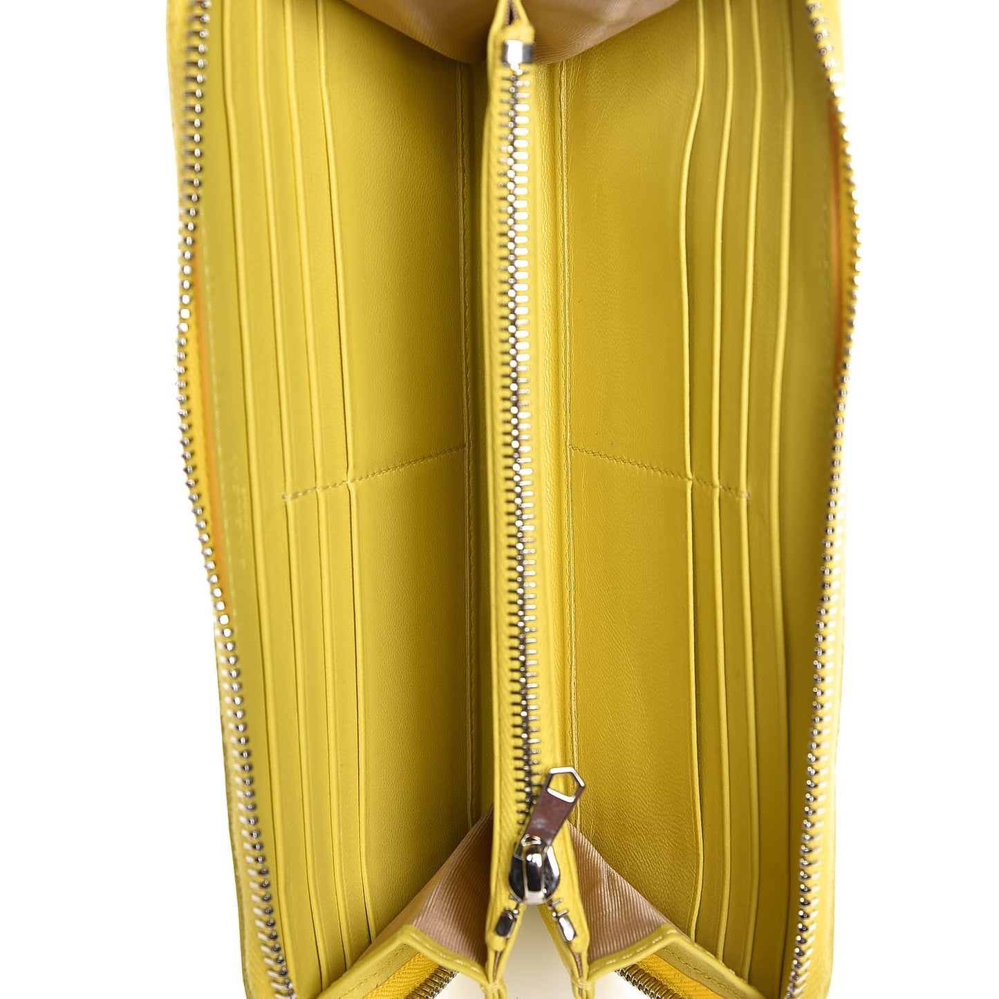 Sugar Goatskin Pandora Zip Around Wallet Yellow