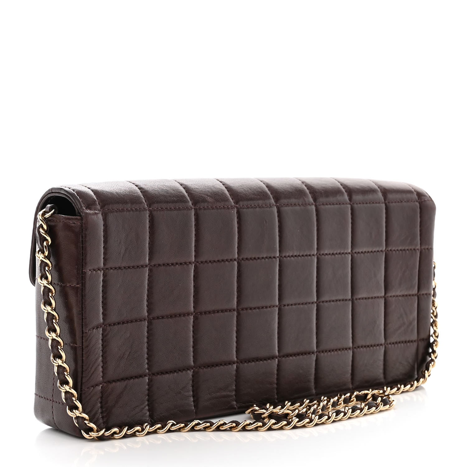 Chanel Lambskin East West Chocolate Bar Flap Brown 3 of 11