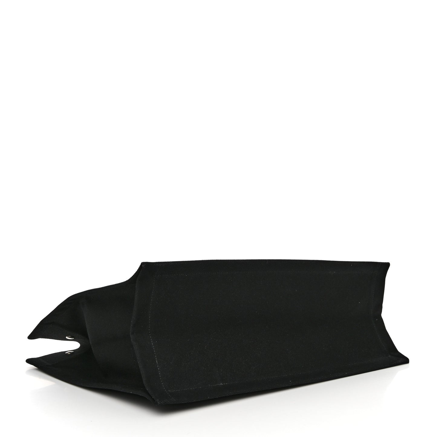 Linen Calfskin Rive Gauche Tote Black