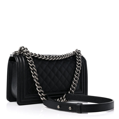 Chanel Caviar Quilted Medium Boy Flap Black 3 of 12