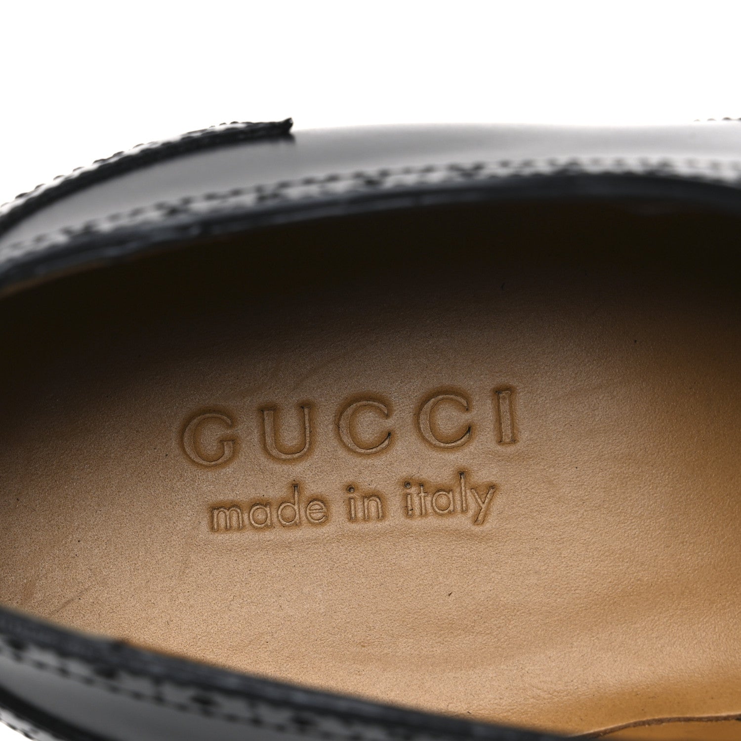 Gucci Calfskin Mens Whipstitch Oxfords 11 Black 9 of 11