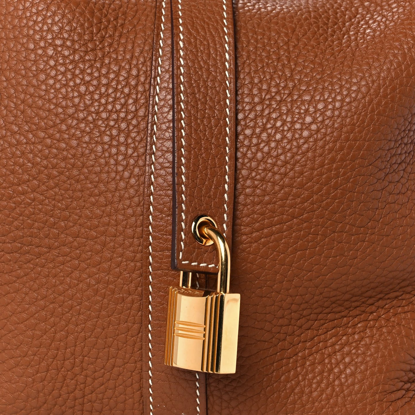 Taurillon Clemence Picotin Lock 26 GM Gold