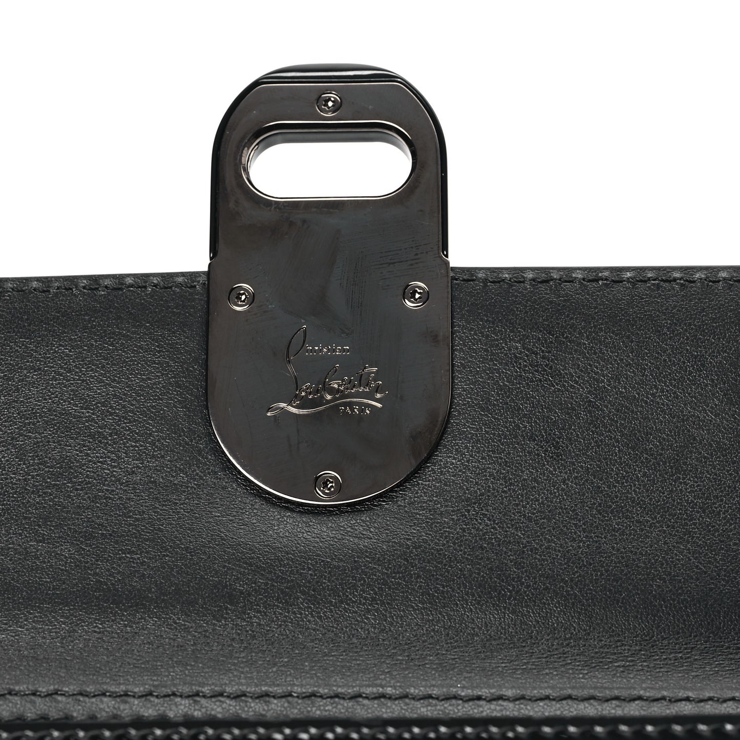 Patent Calfskin Small Elisa Baguette Black