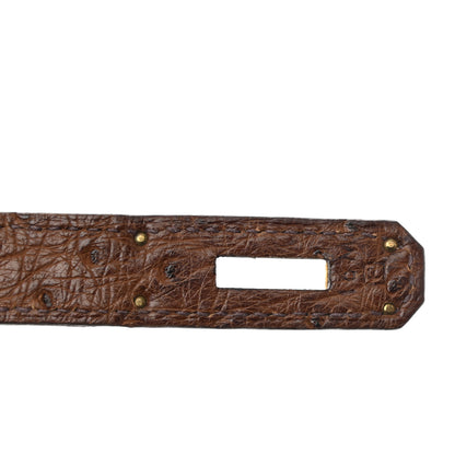 Hermes Ostrich HAC Birkin 32 Gold 7 of 10