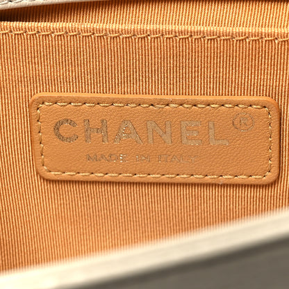 Chanel Grained Calfskin Quilted Small Boy Flap White 6 of 10