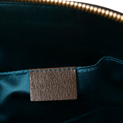 Gucci GG Supreme Monogram Textured Dollar Calfskin Web Small Ophidia Dome Shoulder Bag Beige Ebony New Acero 6 of 10