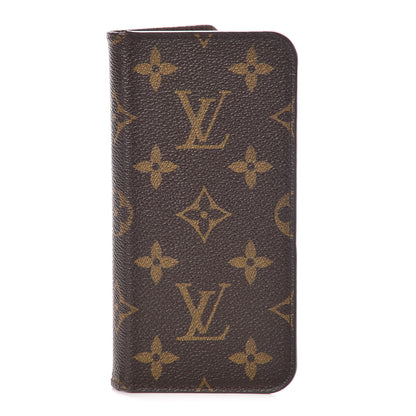 Louis Vuitton Monogram iPhone X Folio Case 1 of 7