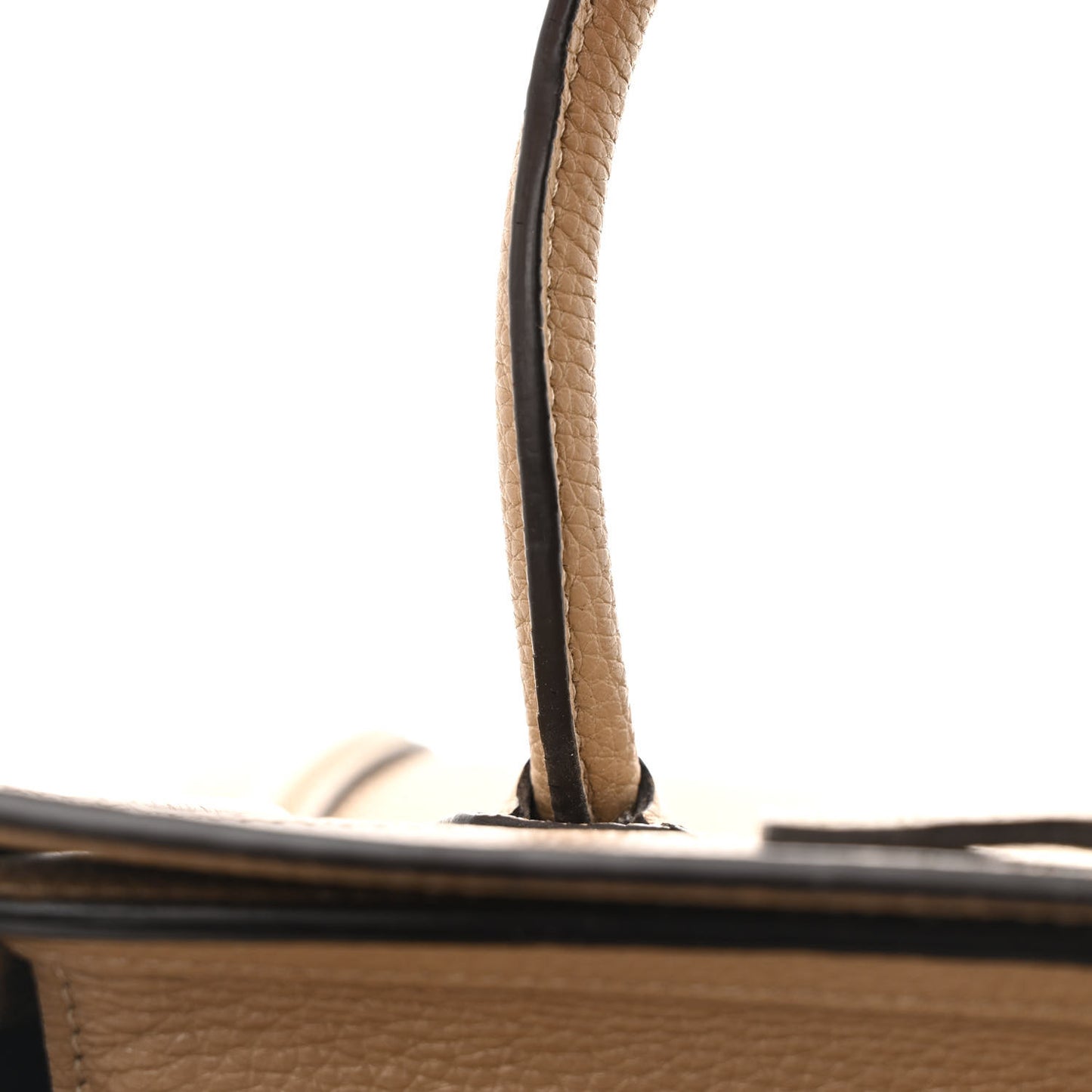 Drummed Calfskin Nano Luggage Dune